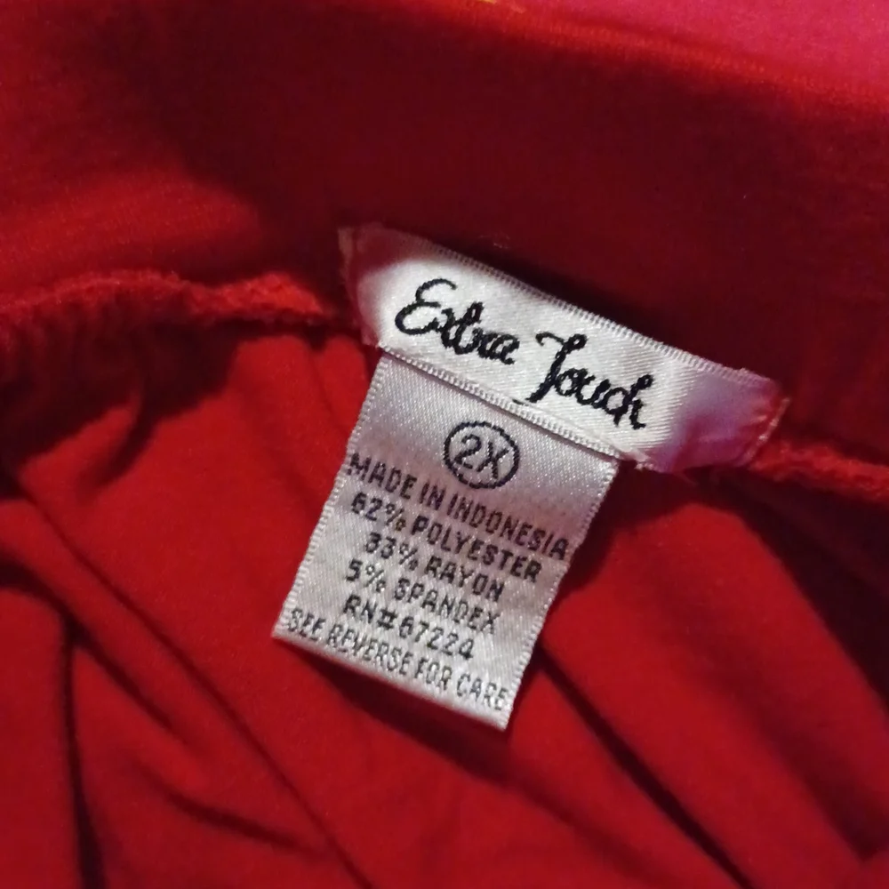 Plus Sleeveless, Red, Flounce Hem Maxi Dress Sz.2X=20 - Picture 4 of 4